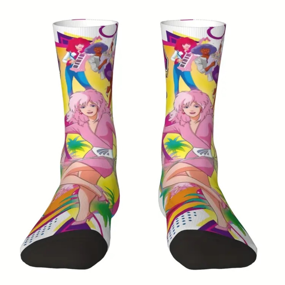 NEW! Jem and The Holograms Cartoon from the 1980s 1990s Socks!